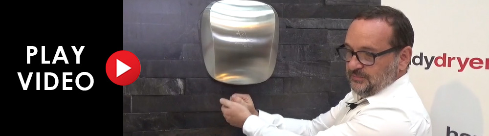 The Kangarillo Hand Dryer Range - play video